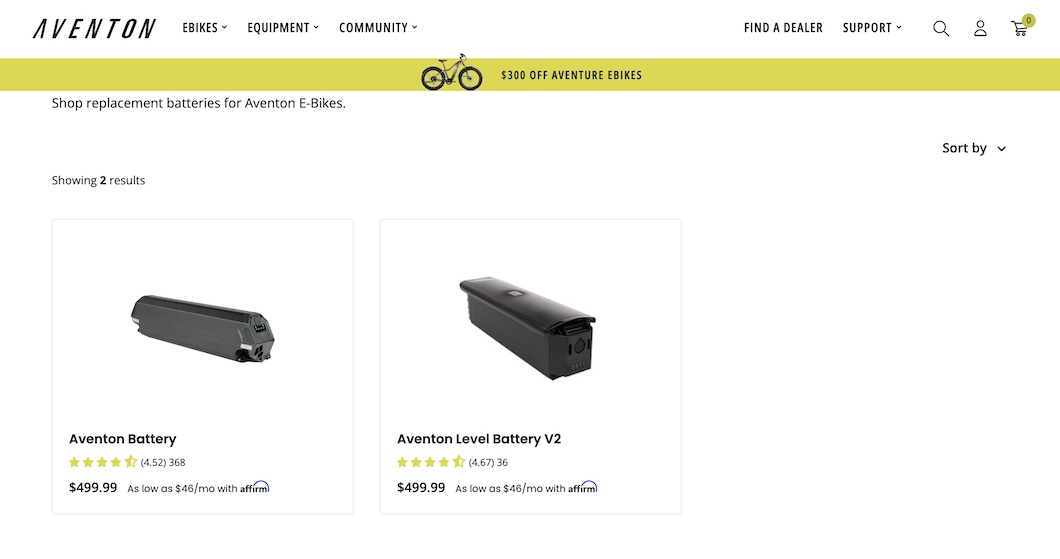 Aventon Batteries